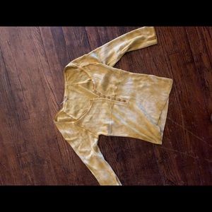 Free People Rory Tie Dye Top Size S Yellow Boho